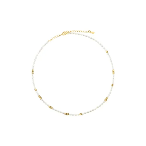 NEVERFAR 18K Gold Plated Copper Necklaces Unisex