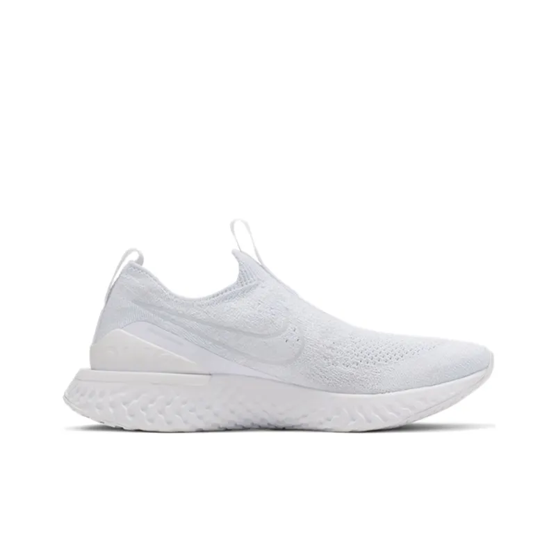 Nike Epic Phantom React Flyknit White Pure Platinum Women's-1