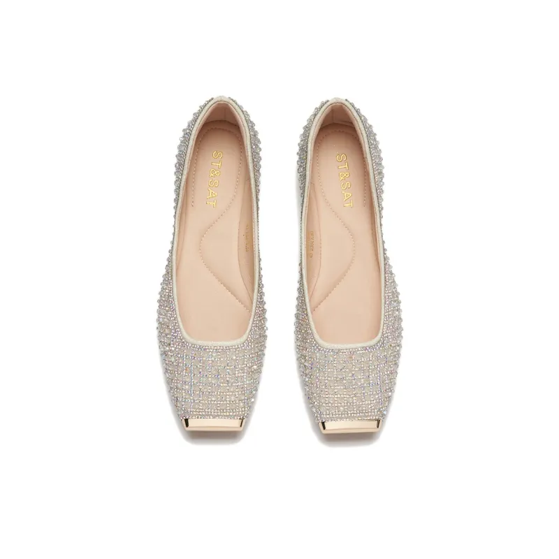 ST&SAT Crystal Love 2.0 Light Mouth Single Shoe 1CM Women's-4