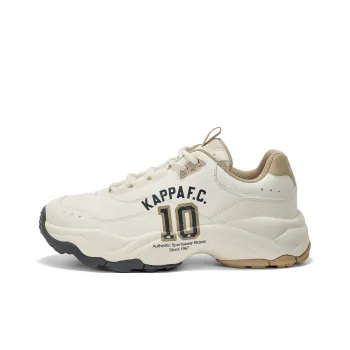 Kappa Anti Slip Wear Resistant Low Top Chunky Sneakers Unisex Winter White/Gray Khaki