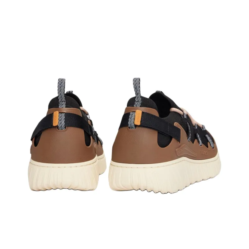 HUGO BOSS Low Top Casual Shoes Men's Coffee-3