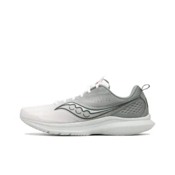 Saucony Kinvara 13 Anti Slip Wear Resistant Low Top Casual Running Shoes Unisex White Gray