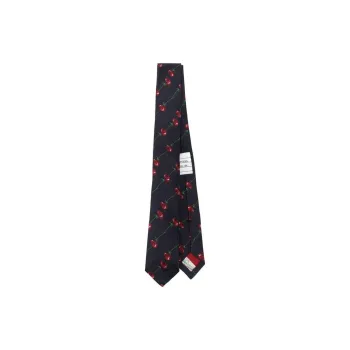 THOM BROWNE Rose Silk Tie