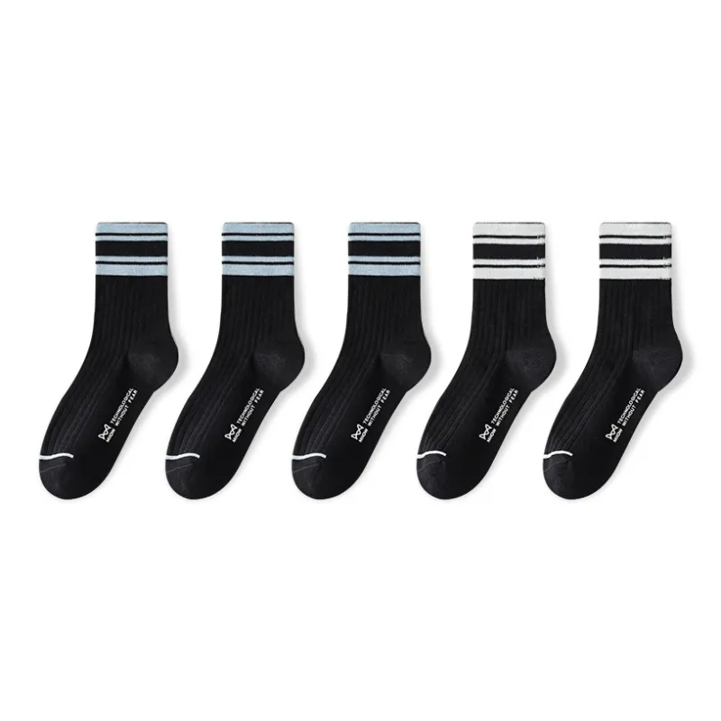 MIIOW Cool One Summer Series Mid Calf Socks Unisex 5 Pack-21