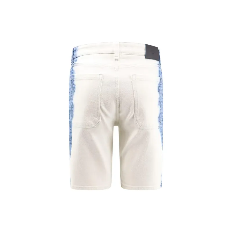 FENDI Bleach Shaded Denim Bermuda Shorts-1