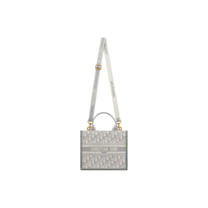 DIOR Cow Leather Tote Bag, Shopping Bag, Crossbody Handbag, Shoulder Bag Trumpets Women's Gray-1