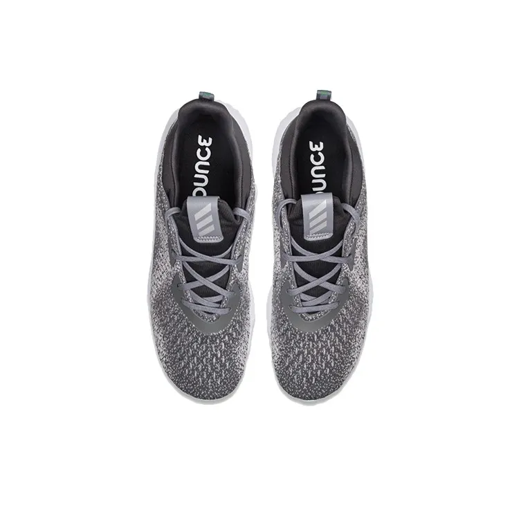 Adidas AlphaBounce Non slip Lightweight Low Top Running Shoes Unisex Gray-3