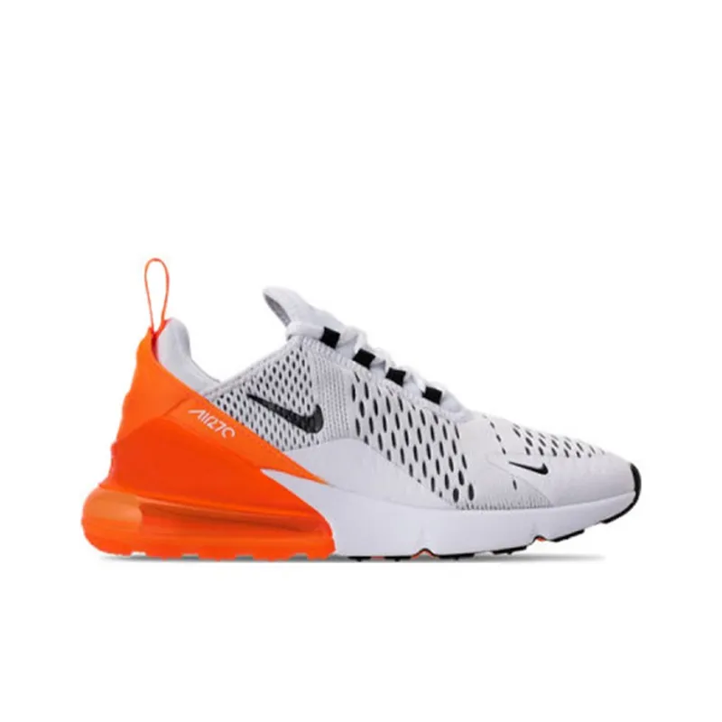 Nike Air Max 270 White Black Orange Women's-1