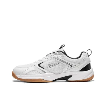 Warrior Wear-resistant Lightweight Breathable And Non-slip. Low-Top Badminton Shoes Men's White Black