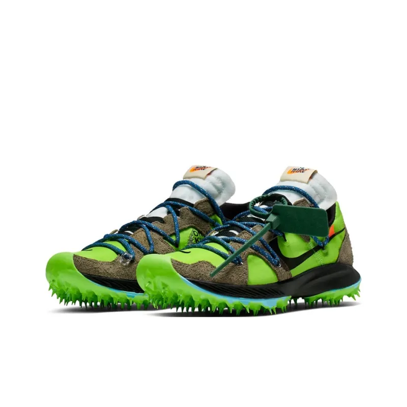 Nike Zoom Terra Kiger 5 OFF WHITE Electric Green Women's-3