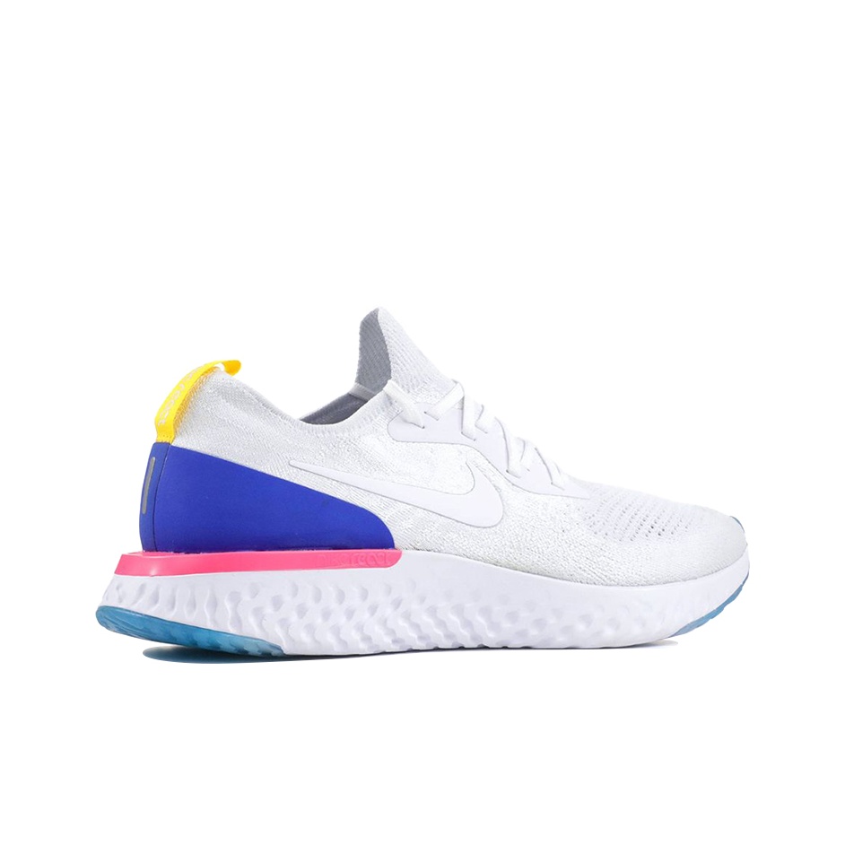 Nike epic react flyknit 2 white/university red/racer blue hotsell