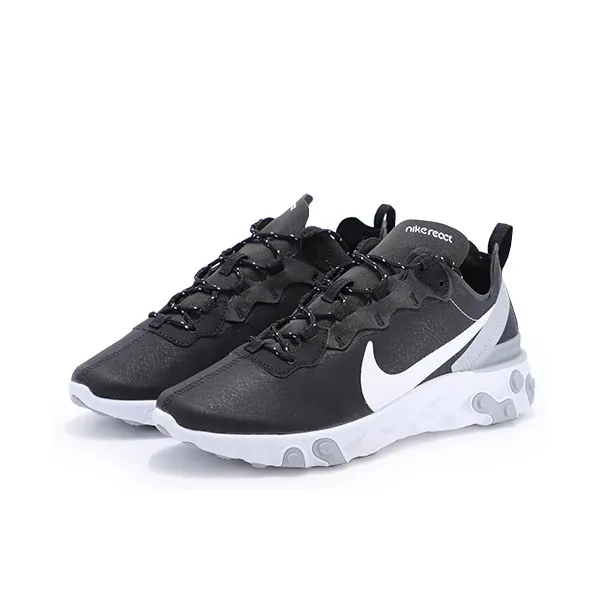 Nike React Element 55 Black White Grey Reflective-4