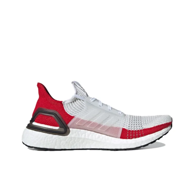 Adidas Ultra Boost 19 White Scarlet-1