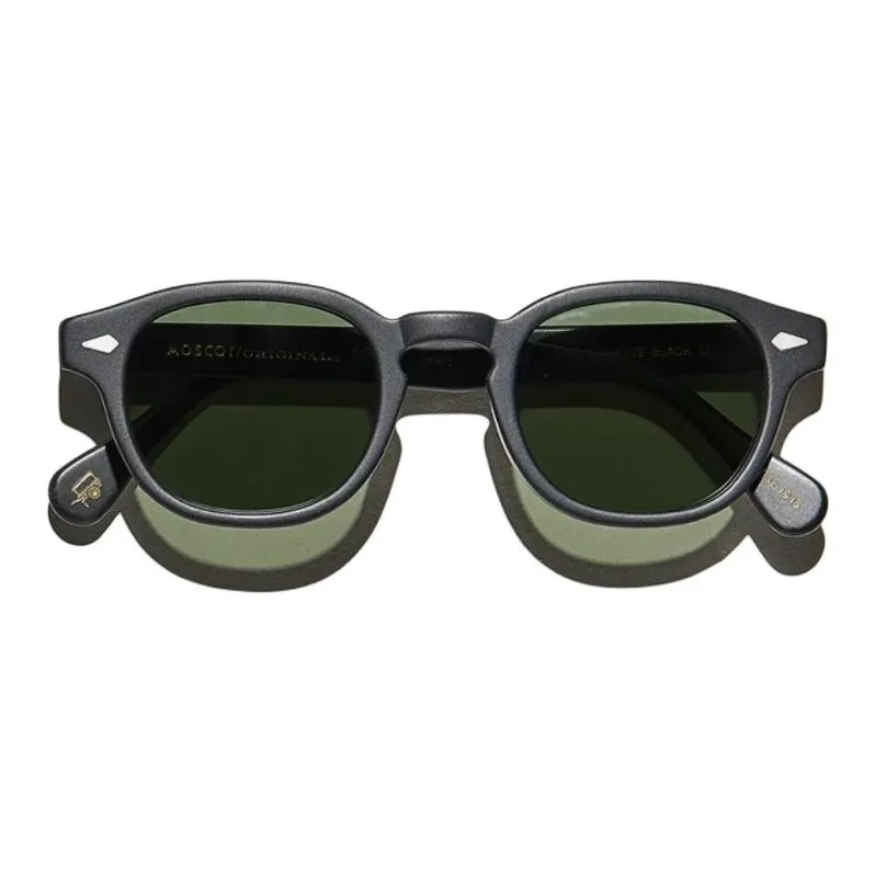 MOSCOT Subject To Official Website Round Sunglasses Men's Black-1
