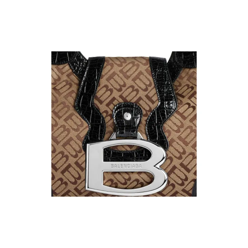 Balenciaga Essex Monogrammed Medium Shoulder Bag-4