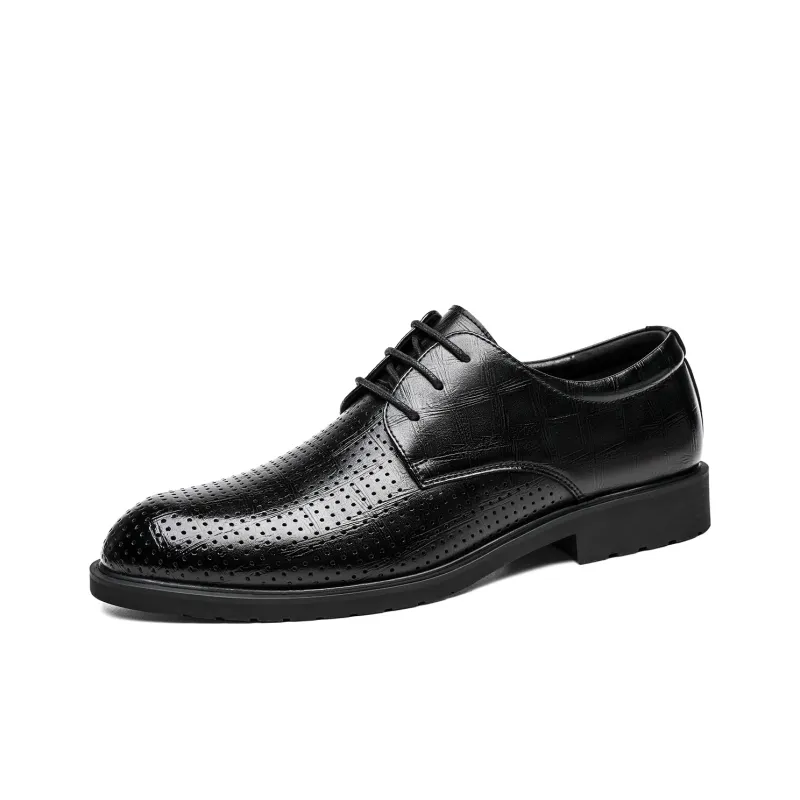 CHINT Dress Shoes Men Low Top Black/Brown-18