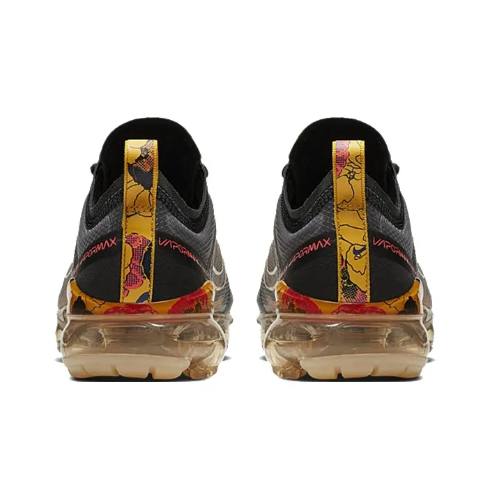 Nike Air VaporMax 2019 Floral Black University Gold Women's-3