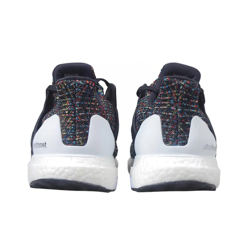 Adidas Ultra Boost 4.0 Black Multi Color White Heel Cage-3