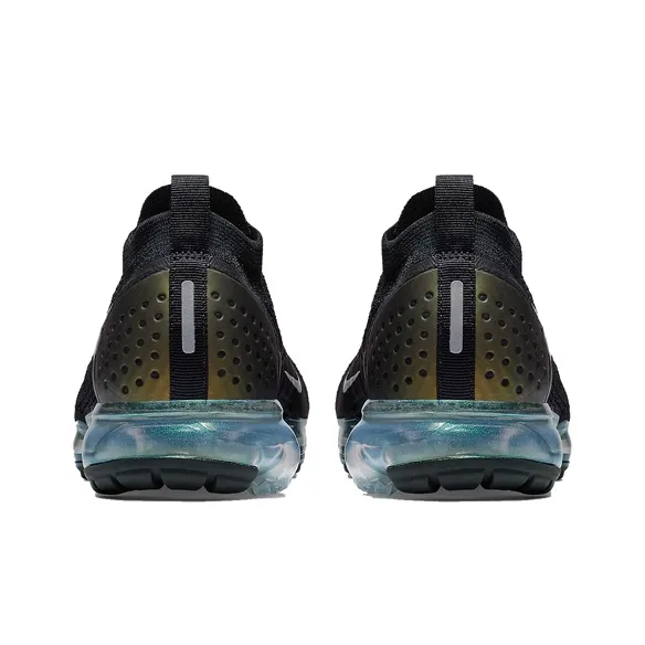 Nike Air VaporMax Flyknit 2 Black Metallic Silver Multi Color-4