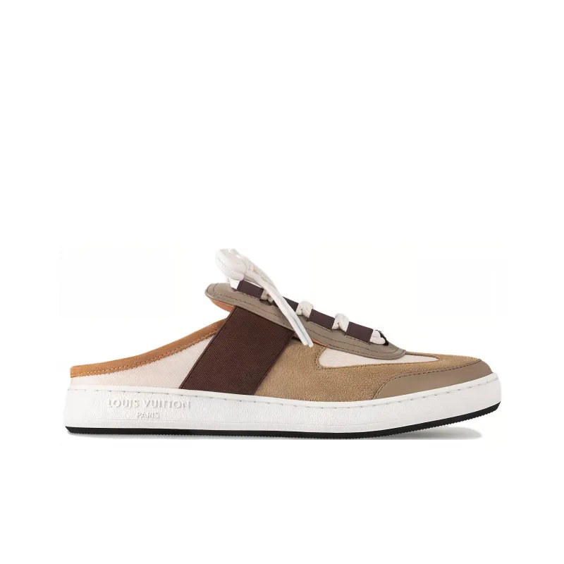 LOUIS VUITTON Lous Quick Dry Wrap toe Slippers Women's Brown-1