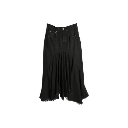 Vetements Denim Midi Skirt 'Black'