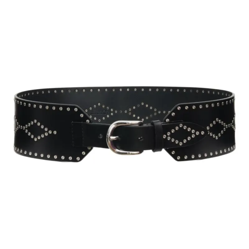ISABEL MARANT Lucie Studded Leather Belt-0