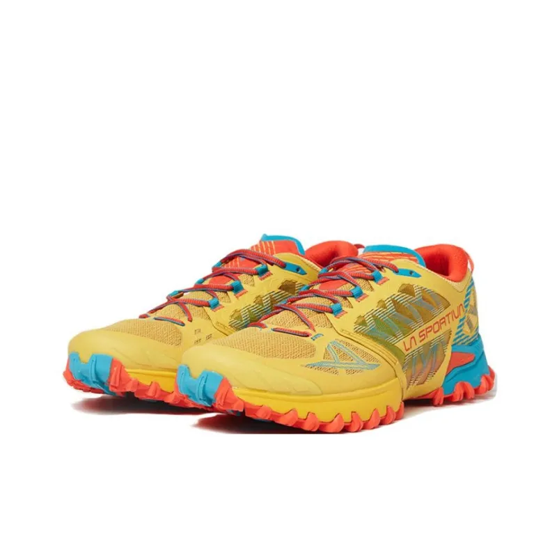 LA SPORTIVA Slip-Resistant Breathable Low-Top Running Shoes Men's Yellow-1
