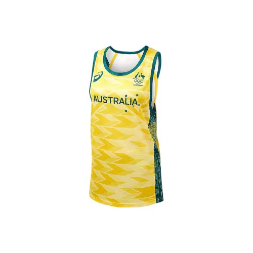 Asics Australian Olympic Team Series Basketball Jerseys Unisex Gold