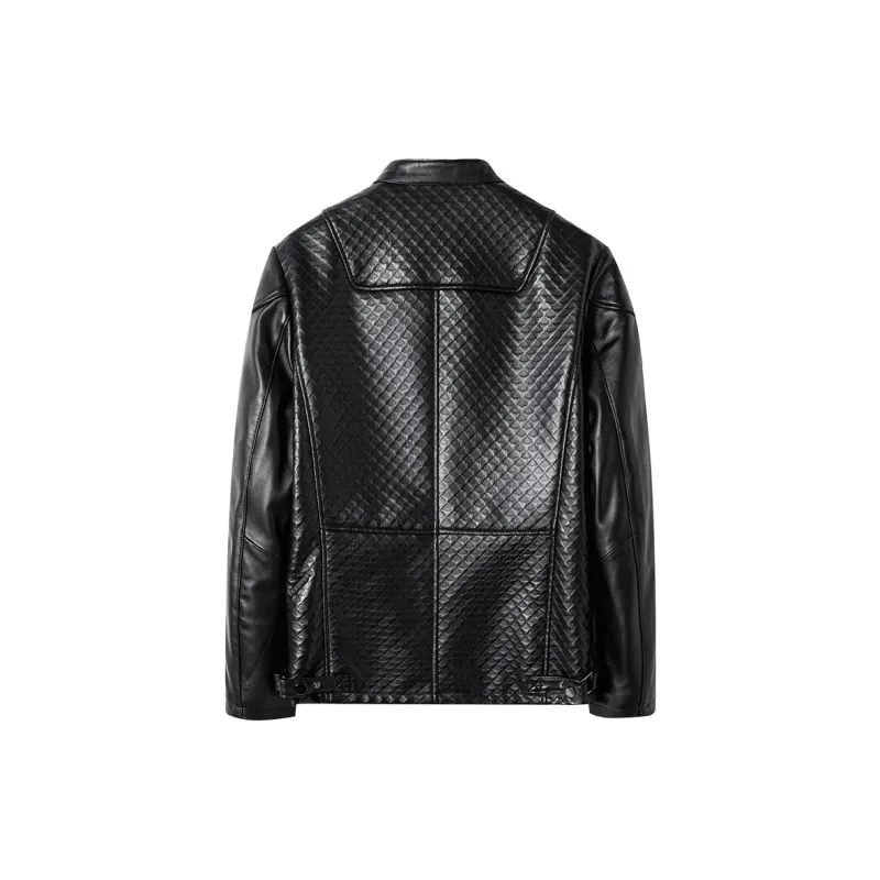 FORTEI Leather Jacket Men's Black-1