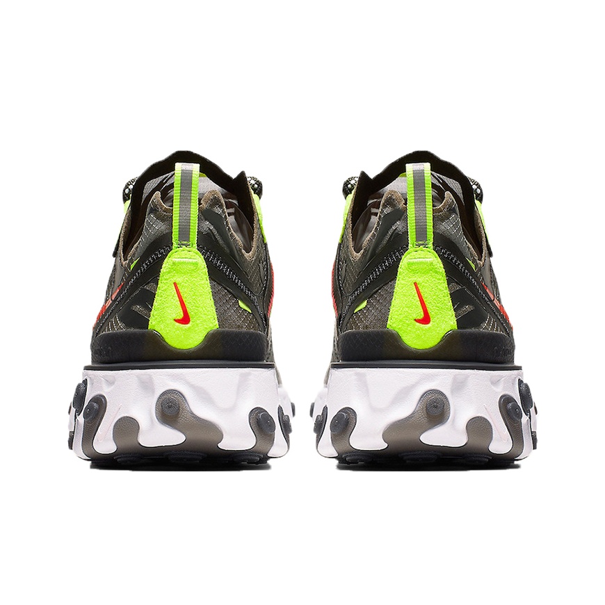 Nike React Element 87 Medium Olive Bright Crimson POIZON