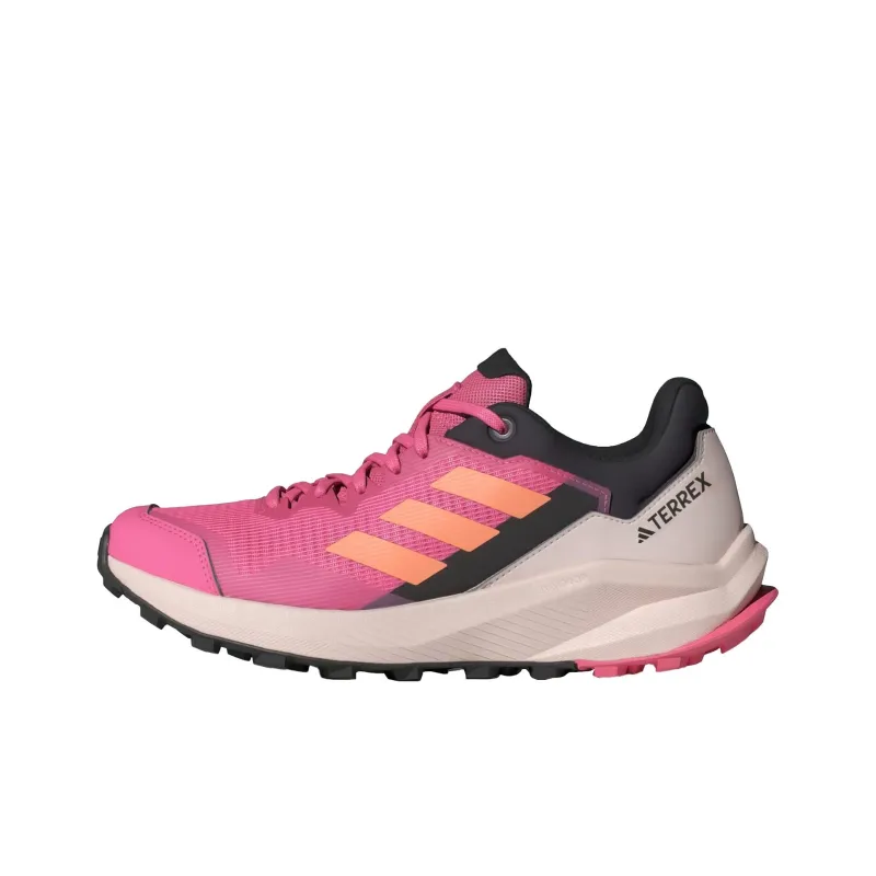 Adidas Terrex Trail Rider Anti-Slip Wear-Resistant Low-Top Trail Running Running Shoes Women's Pink-0