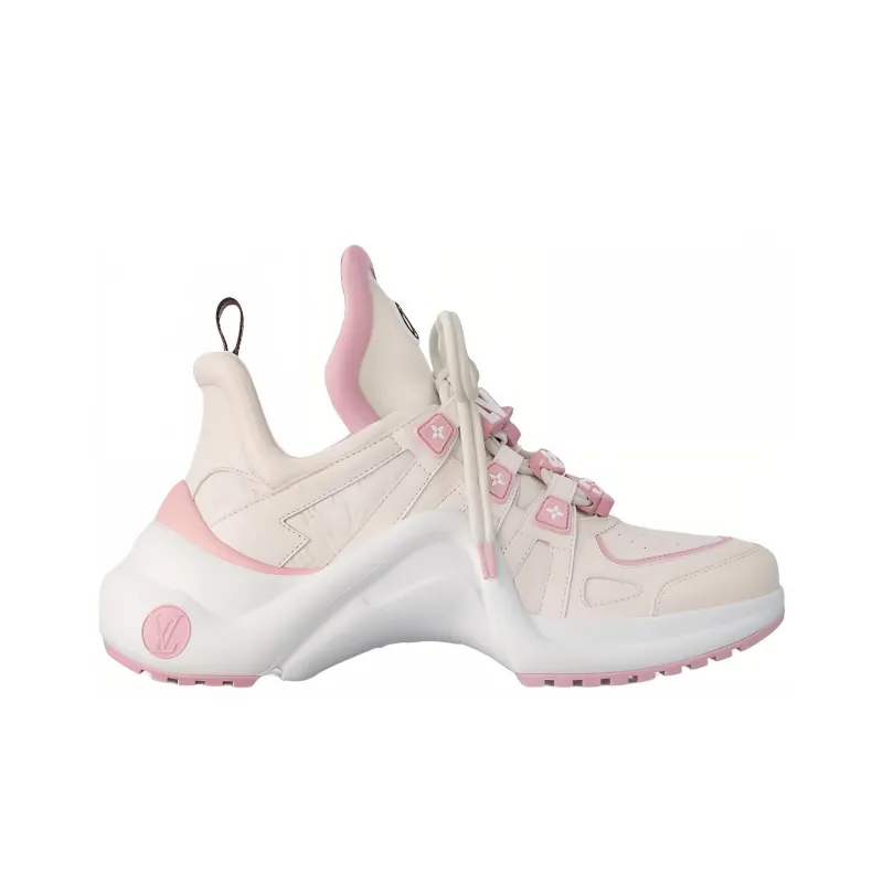 LOUIS VUITTON Archlight Low-Top Casual Shoes Women's White Pink-1