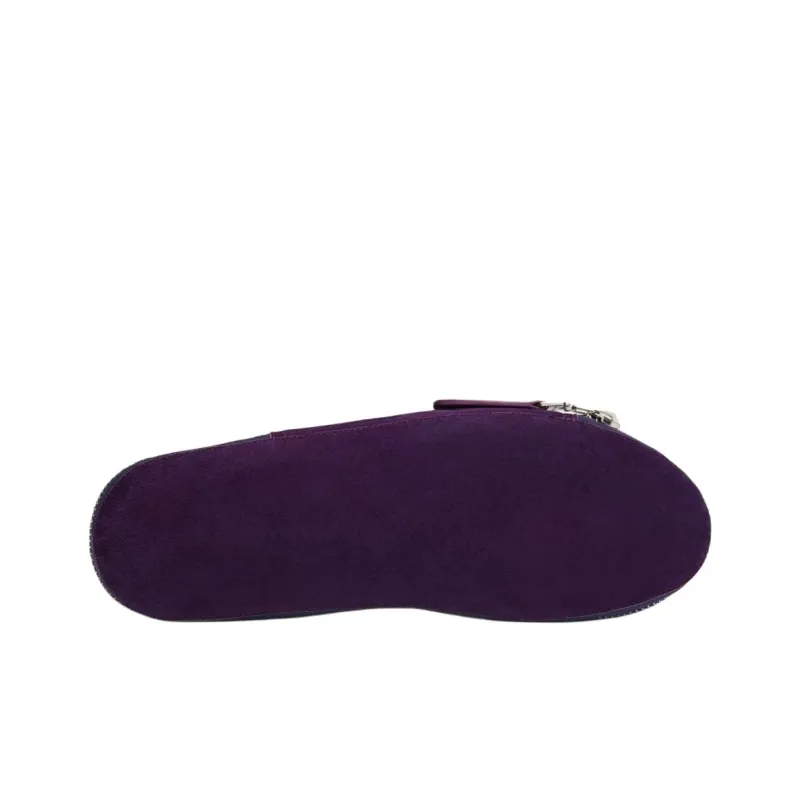 JOHN LOBB Wrap-toe Slippers Women's Purple-2