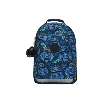 Kipling Polyester Backpack Large Size Men's Blue Black