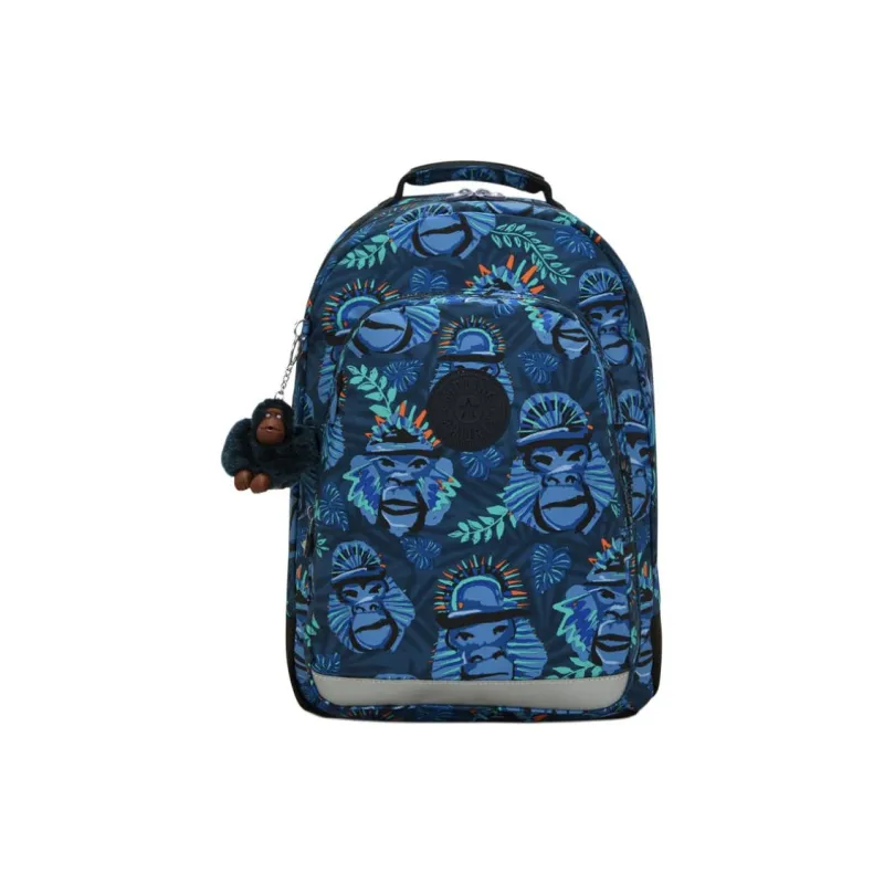 Kipling Polyester Backpack Large Size Men's Blue Black-0