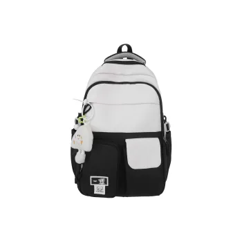 Travel Nylon Backpack Regular Women's Black/Pink/Light Blue/Light Purple/Orange