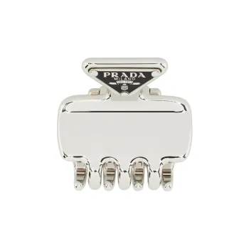 PRADA Metal, Enamel Hair Clips Women's Silver