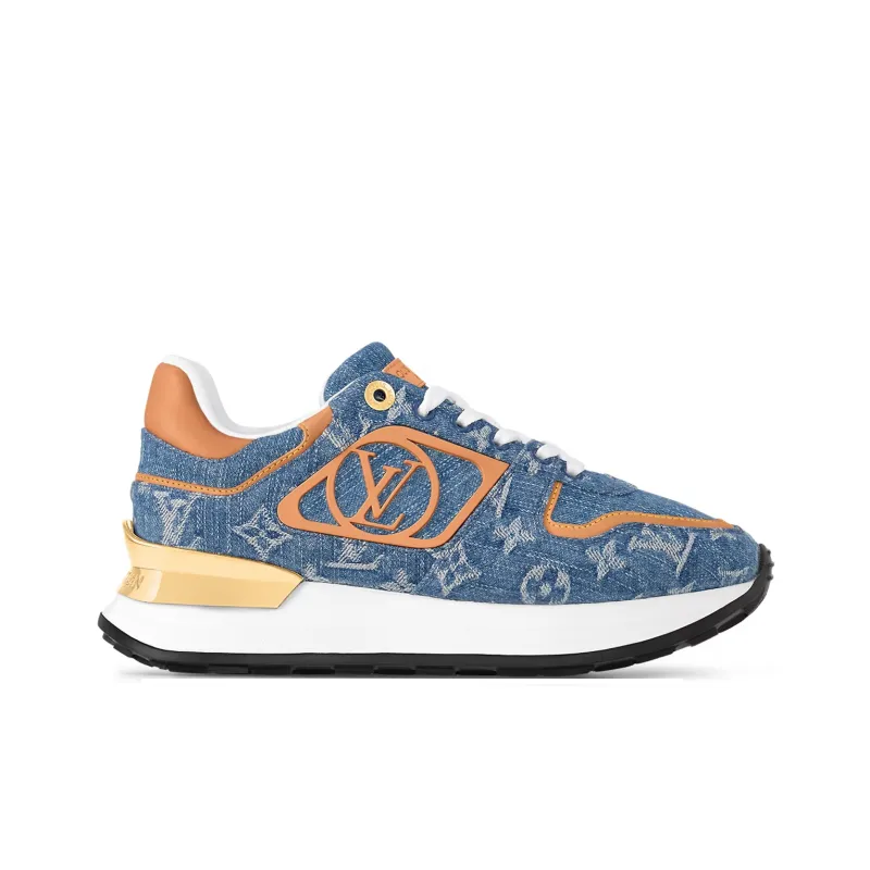 LOUIS VUITTON Run Away Low Top Casual Shoes Women's Blue-1