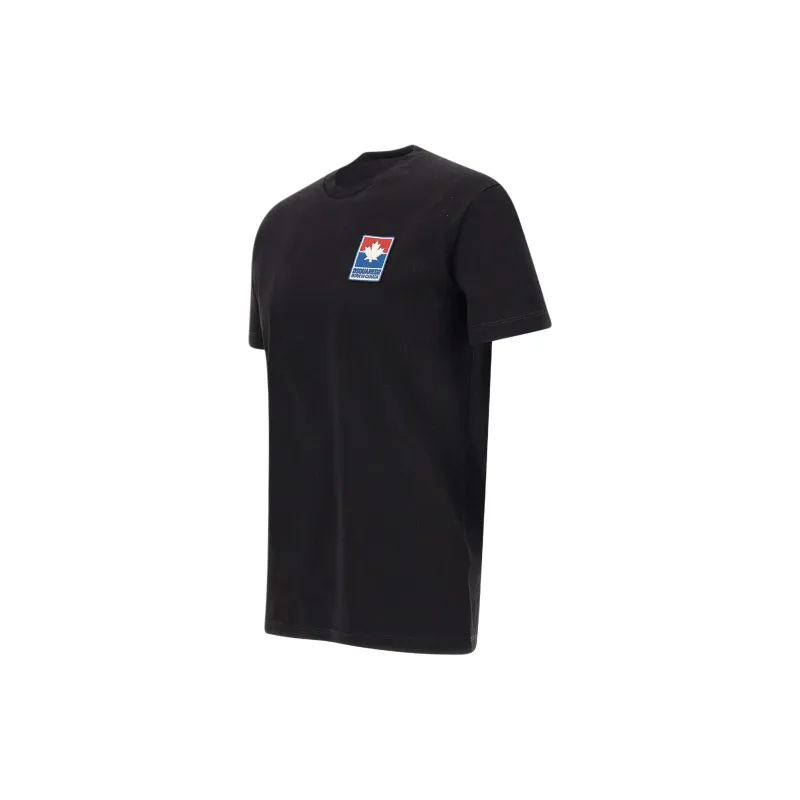 DSQUARED 2 Logo Patch Crewneck T Shirt-2