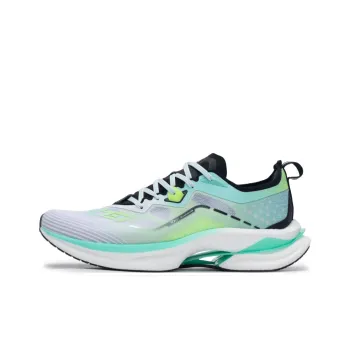 XTEP Cushioning Breathable Rebound Low-Top Casual Running Shoes Men's Green White