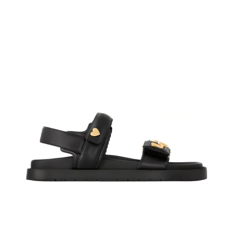 LOUIS VUITTON Sunset One Strap Sandals Women's Black-1