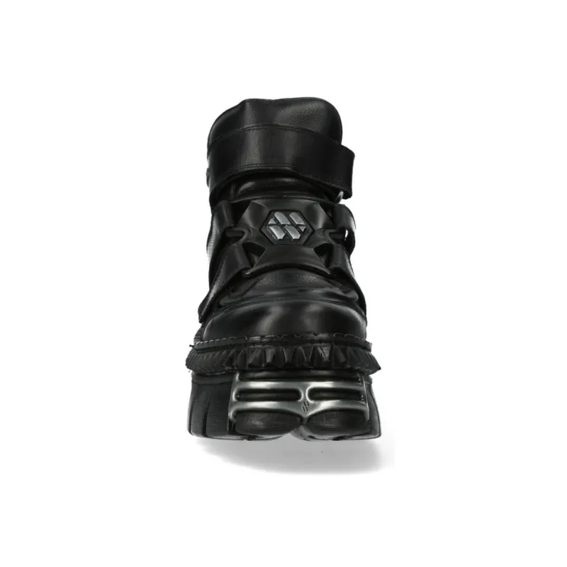 NEW ROCK High-Top Casual Shoes Unisex Black-4