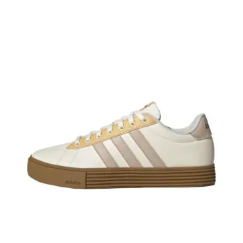 Adidas Neo DAILY 4.0 Anti Slip Wear Resistant Low Top Skateboard Shoes Unisex Beige Brown