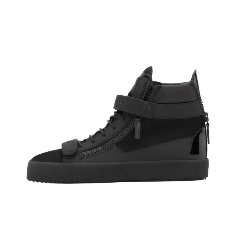 Giuseppe Zanotti/GZ Coby High Top Skateboard Shoes Men's Black-0