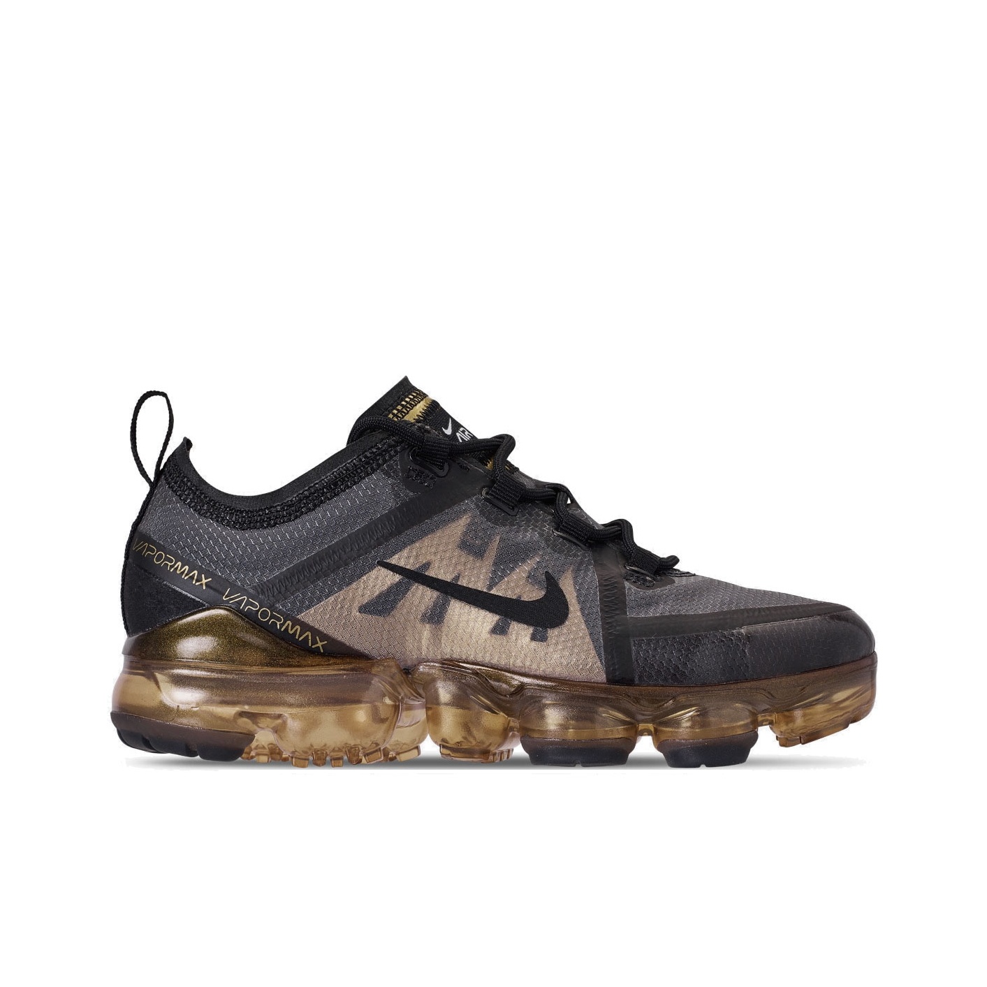 Nike Air VaporMax 2019 Black Metallic Gold - POIZON