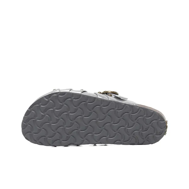 PCCVISION x BBIMP Abrasion Resistant Closed Toe Slippers, Birkenstock Shoes Unisex Silver-4