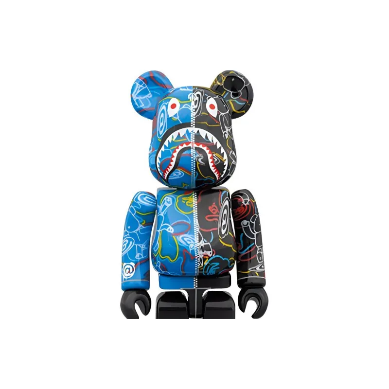 BE@RBRICK BAPER LINE CAMO SHARK 100% & 400%-3