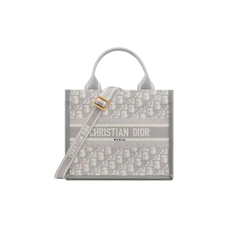 DIOR Cow Leather Tote Bag, Shopping Bag, Crossbody Handbag, Shoulder Bag Trumpets Women's Gray-0