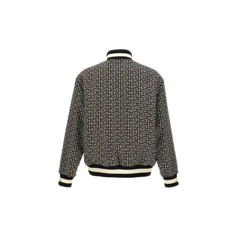 BALMAIN Monogram Reversible Bomber Jacket-1