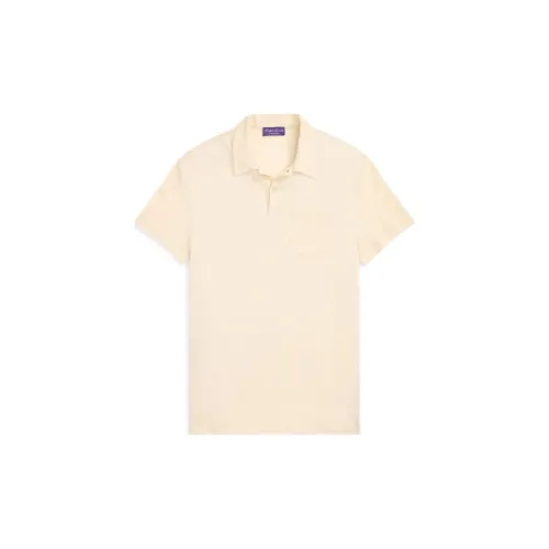 Ralph Lauren Purple Label Polo Shirts Men Cream